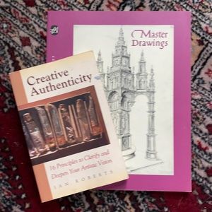 Two Art books:Creative Authenticity & Master Drawings